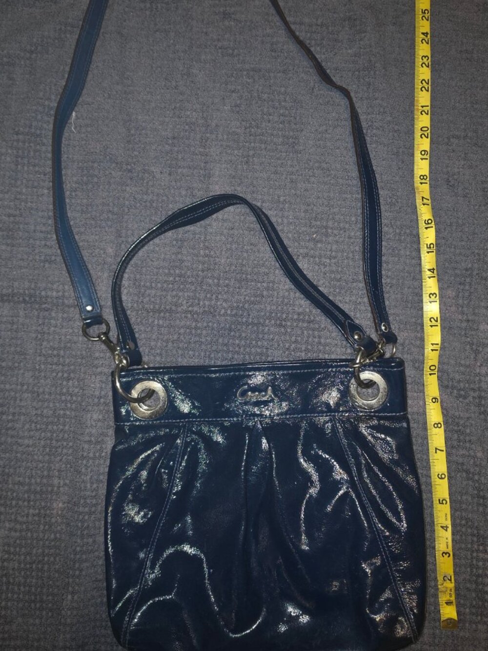Blue Coach Ashley Hippie shoulder bag - Picture 5 of 6
